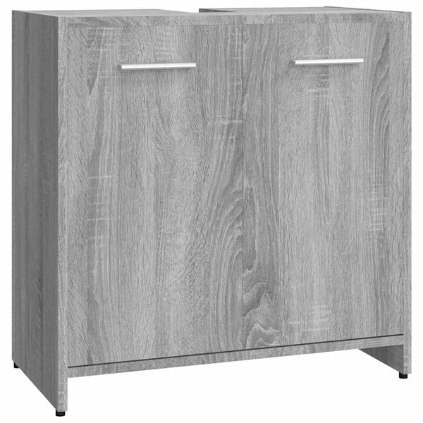 Badezimmerschrank Grau Sonoma 60 cm