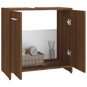 Badezimmerschrank Braun Eiche 60cm