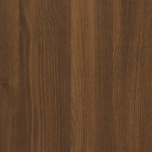 vidaXL Ensemble de meubles de salle de bain Marron aspect chêne Bois d'ingénierie