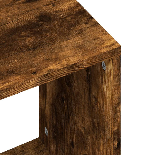 vidaXL Tables gigognes 2 pcs Chêne fumé Bois d'ingénierie