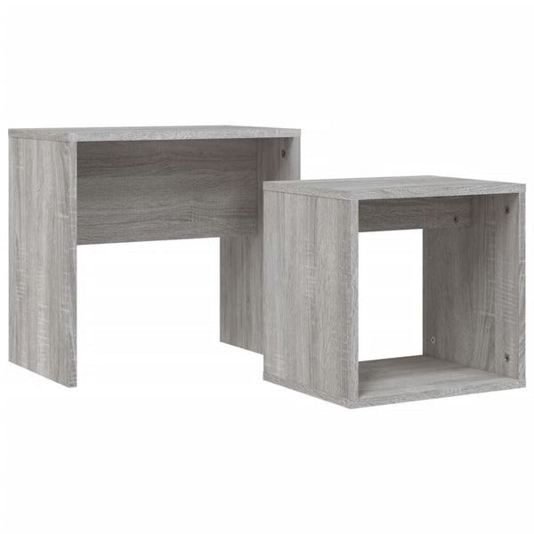 Satztische 2er Set Grau Sonoma