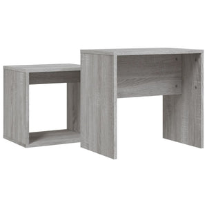 Satztische 2er Set Grau Sonoma