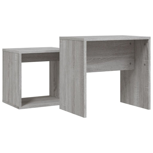 Satztische 2er Set Grau Sonoma