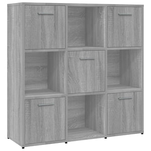 Bücherregal Grau Sonoma 90x90 cm