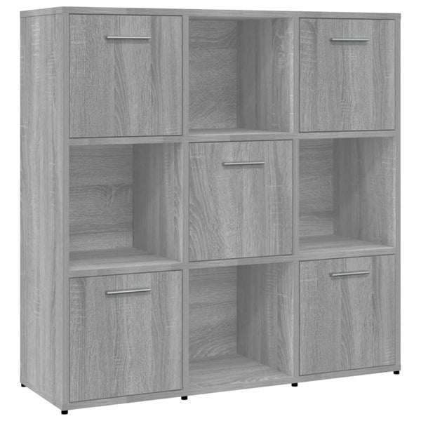 Bücherregal Grau Sonoma 90x90 cm