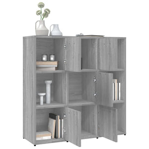 Bücherregal Grau Sonoma 90x90 cm
