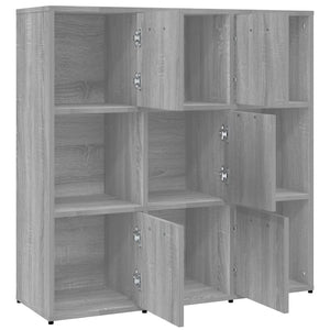 Bücherregal Grau Sonoma 90x90 cm