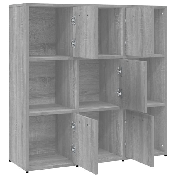 Bücherregal Grau Sonoma 90x90 cm