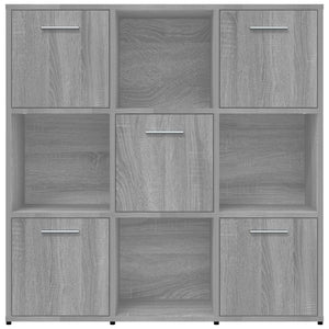 Bücherregal Grau Sonoma 90x90 cm