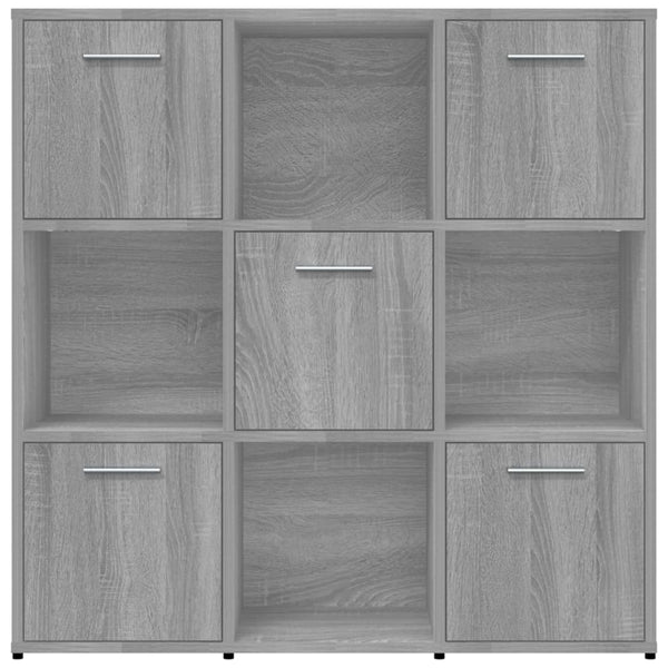 Bücherregal Grau Sonoma 90x90 cm