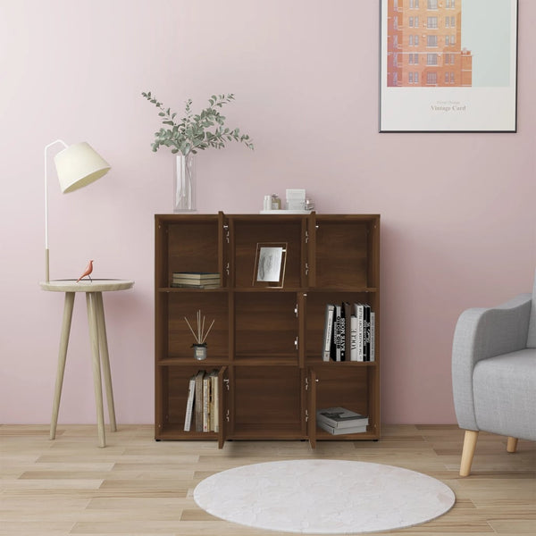 Bücherregal Braun Eichenoptik 90x90 cm