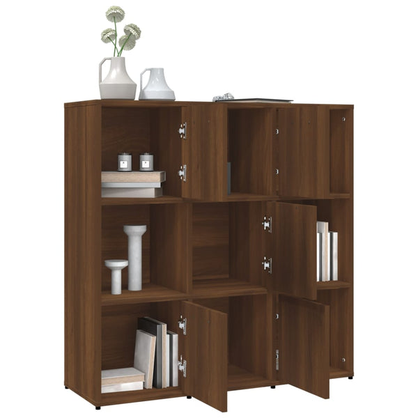 Bücherregal Braun Eichenoptik 90x90 cm
