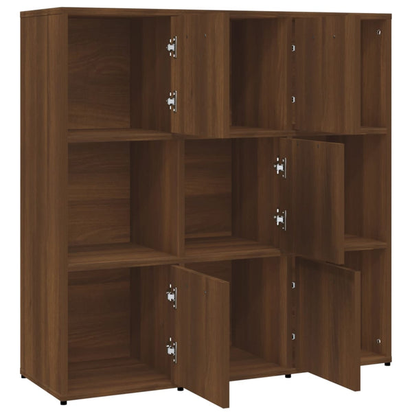 Bücherregal Braun Eichenoptik 90x90 cm