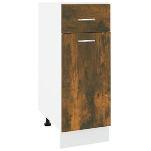 Unterschrank Lyon Räuchereiche 30 cm mit Schublade