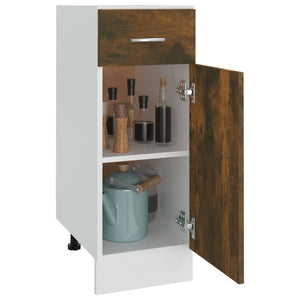 Unterschrank Lyon Räuchereiche 30 cm mit Schublade