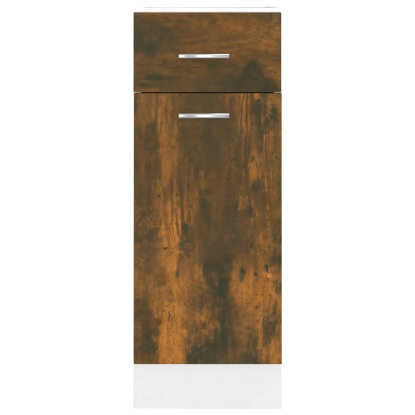 Unterschrank Lyon Räuchereiche 30 cm mit Schublade