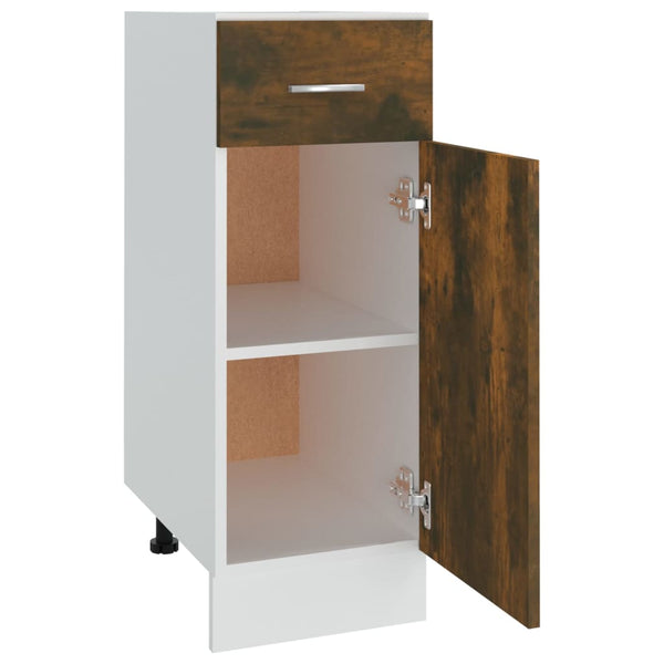 Unterschrank Lyon Räuchereiche 30 cm mit Schublade