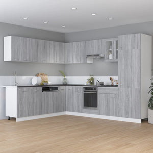 Unterschrank Lyon Grau Sonoma 30x46x81,5 cm