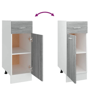 Unterschrank Lyon Grau Sonoma 30x46x81,5 cm