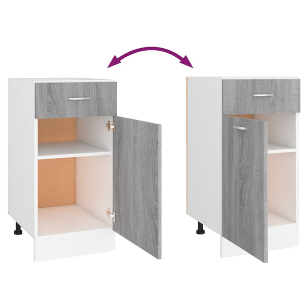 Unterschrank Lyon Grau Sonoma 40 cm