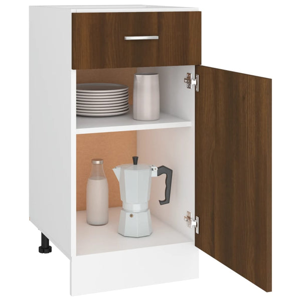 Unterschrank Lyon Braun Eiche 40x46x81,5 cm