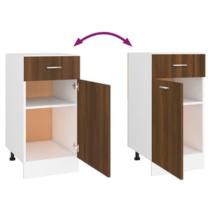 Unterschrank Lyon Braun Eiche 40x46x81,5 cm