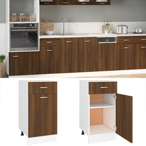 Unterschrank Lyon Braun Eiche 40x46x81,5 cm