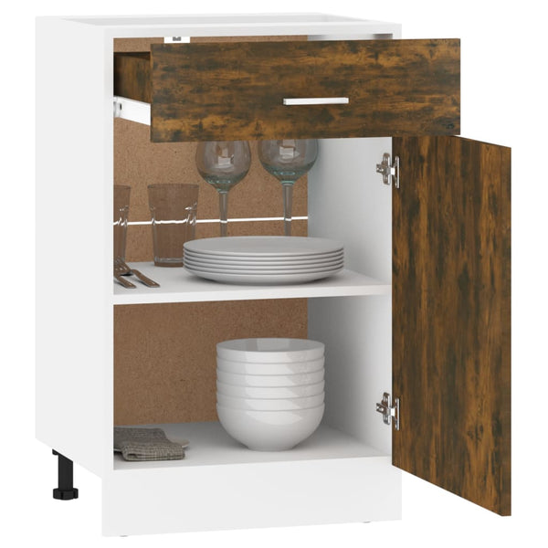 Unterschrank Lyon Räuchereiche 50 cm