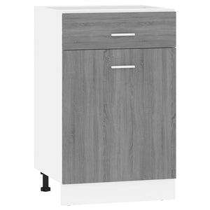 Unterschrank Lyon Grau Sonoma 50 cm