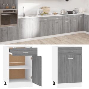 Unterschrank Lyon Grau Sonoma 50 cm