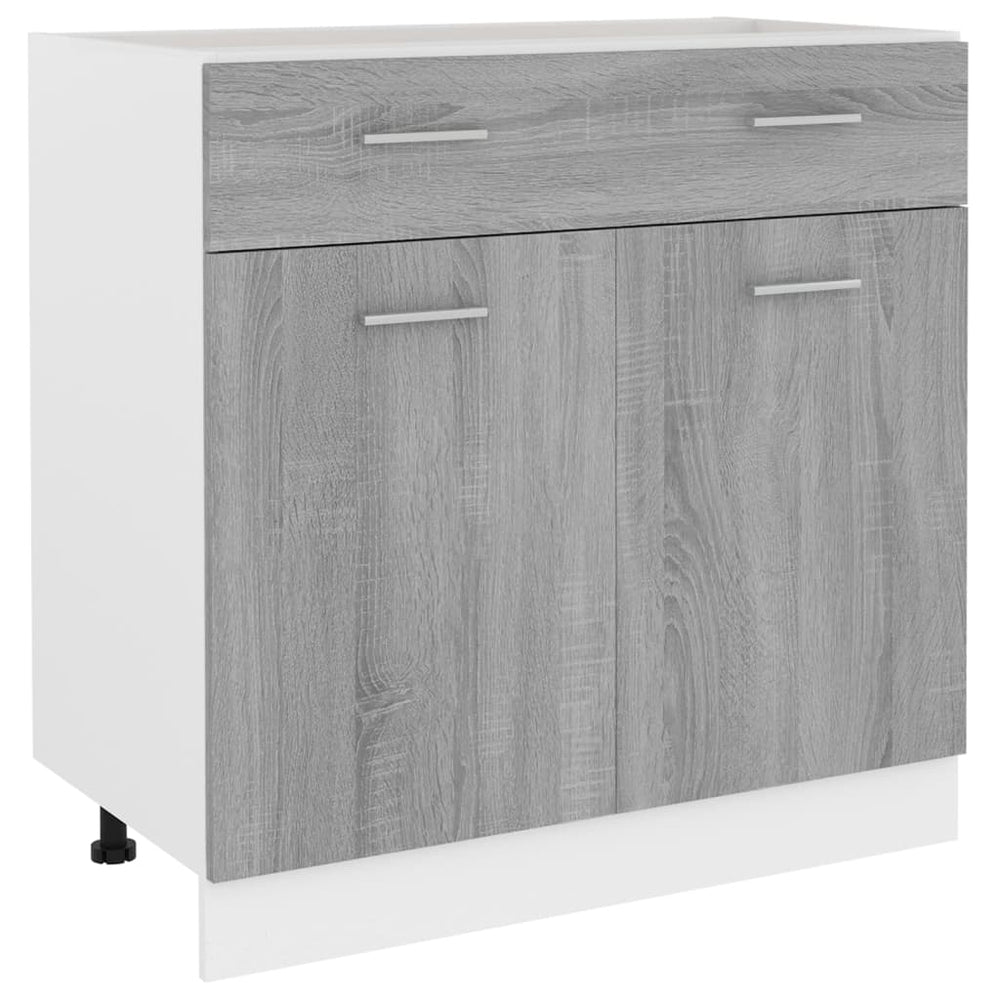 Unterschrank Grau Sonoma 80cm