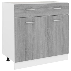 Unterschrank Grau Sonoma 80cm