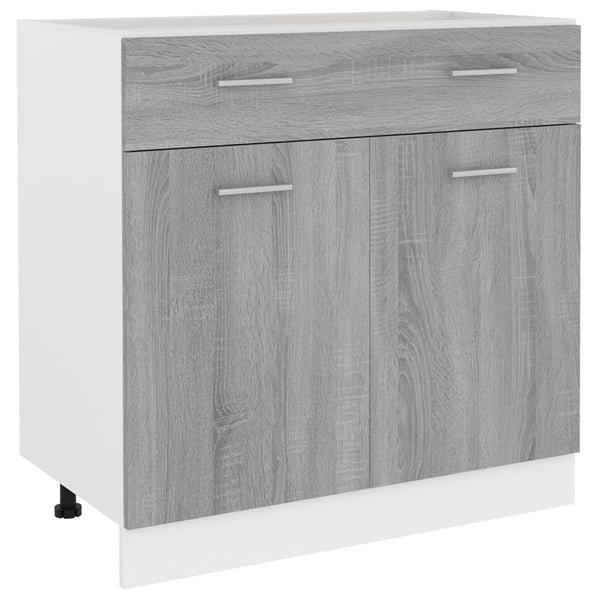 Unterschrank Grau Sonoma 80cm