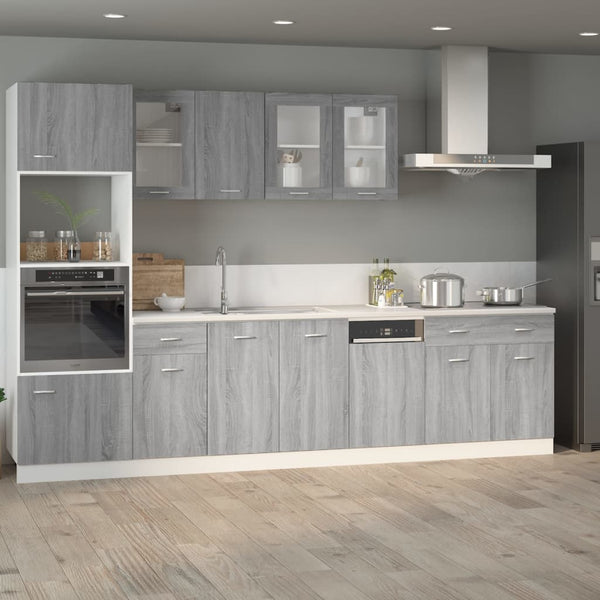 Unterschrank Grau Sonoma 80cm