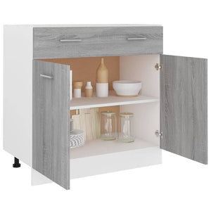 Unterschrank Grau Sonoma 80cm