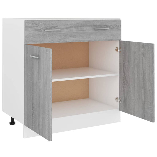 Unterschrank Grau Sonoma 80cm