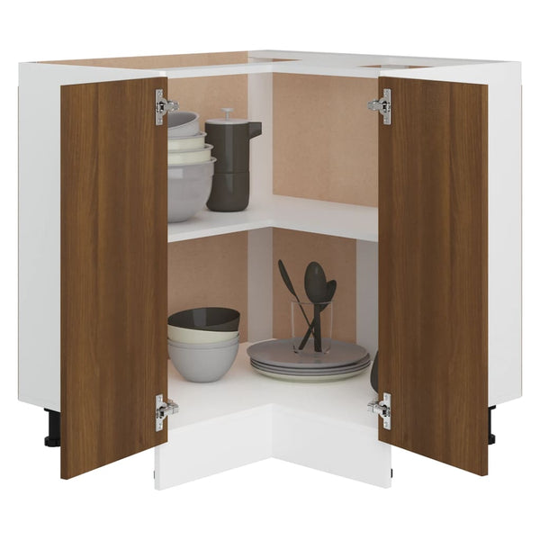 Küchenschrank Braun Eichenoptik 75,5x75,5x81,5cm
