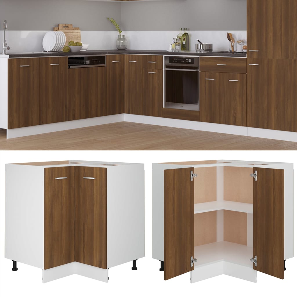 Küchenschrank Braun Eichenoptik 75,5x75,5x81,5cm