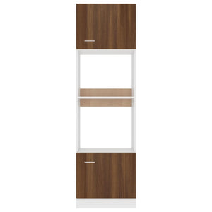 Mikrowellen-Umbau Schrank Lyon Eiche Braun 60x207 cm