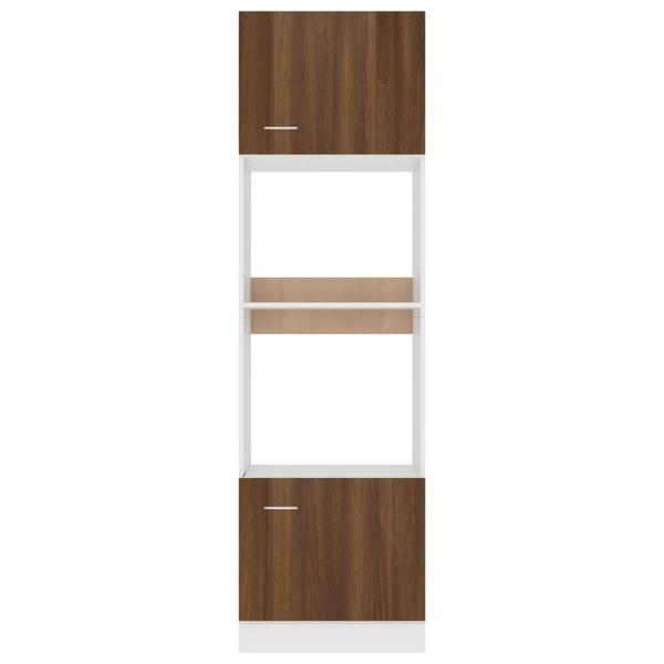 Mikrowellen-Umbau Schrank Lyon Eiche Braun 60x207 cm