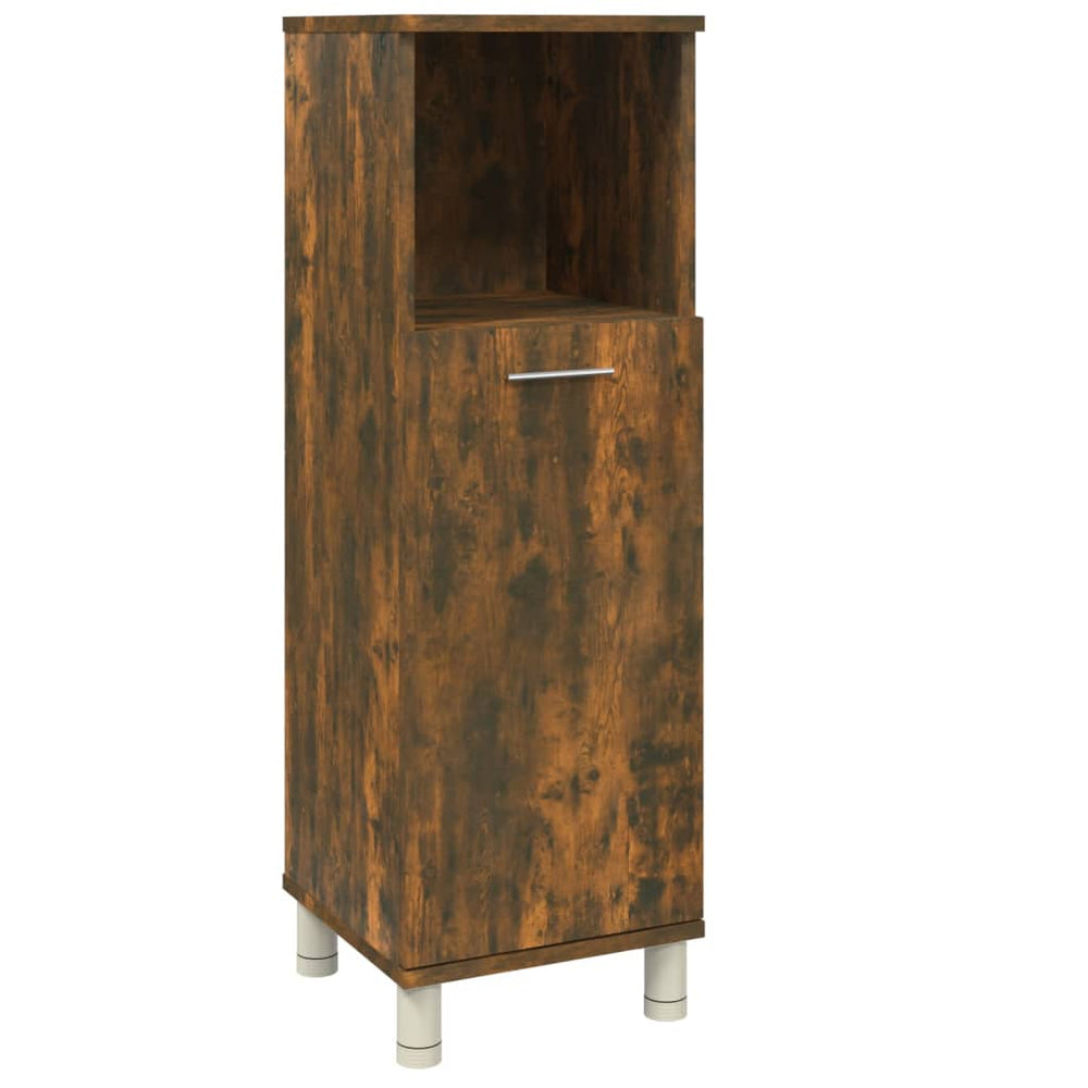 Badschrank Räuchereiche 30x30x95 cm