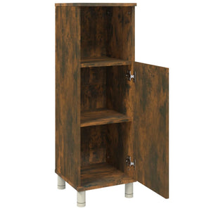 Badschrank Räuchereiche 30x30x95 cm