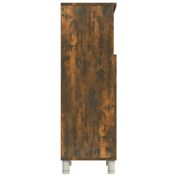 Badschrank Räuchereiche 30x30x95 cm