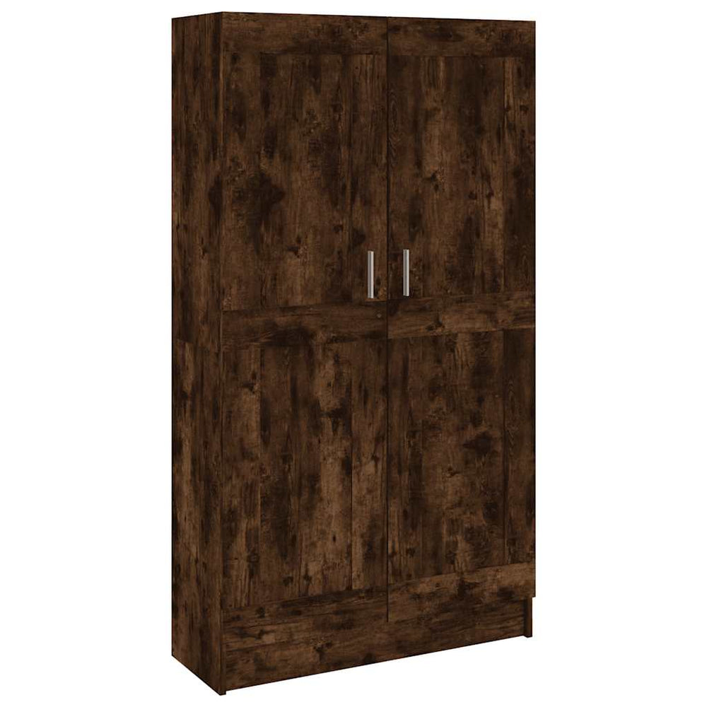 vidaXL Bibliothèque chêne fumé 82,5x30,5x150 cm Bois d'ingénierie