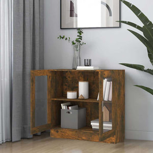 Vitrinenschrank Räuchereiche 82,5 cm