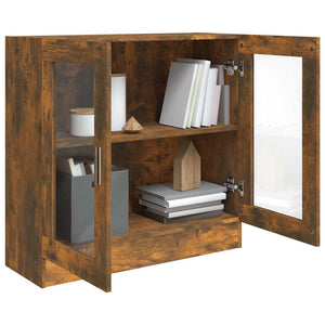 Vitrinenschrank Räuchereiche 82,5 cm