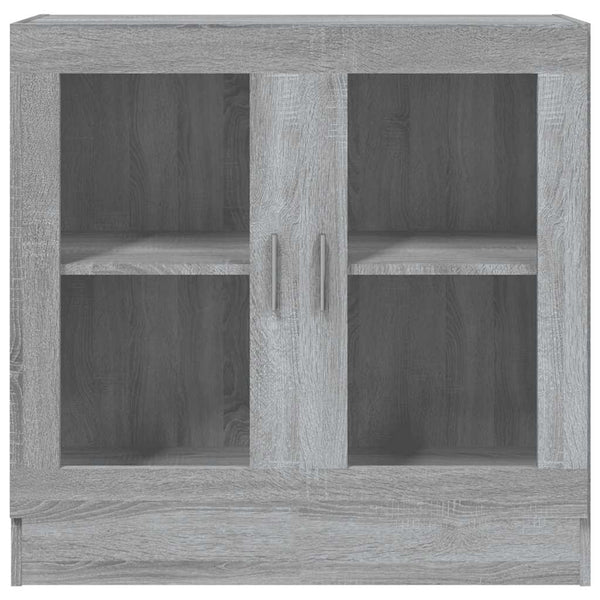 Grauer Vitrinenschrank Sonoma, 82,5 cm