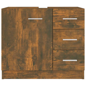 Waschbeckenschrank Räuchereiche 63 cm