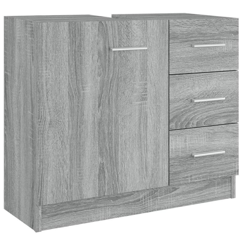 vidaXL Meuble sous-lavabo gris Sonoma 63x30x54 cm aggloméré