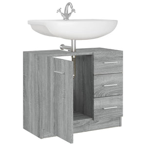 Waschbeckenschrank Grau Sonoma 63 cm